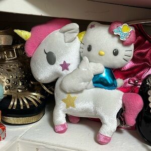 Rare tokidoki x hello kitty unicorno anniversary plushie 2008